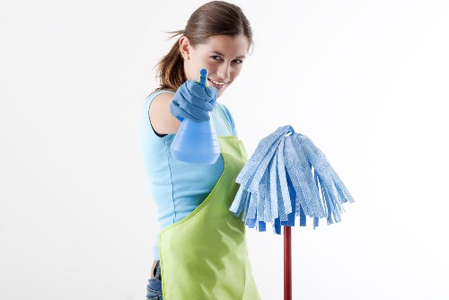 Barnet Carpetcleaning staff preparing equipment safely before a carpet cleaning job