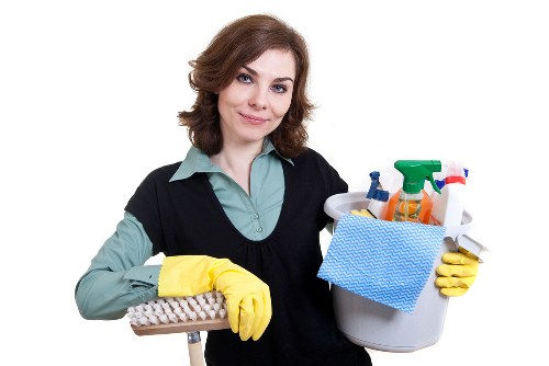 Staff wearing PPE while carrying out carpet cleaning in Barnet